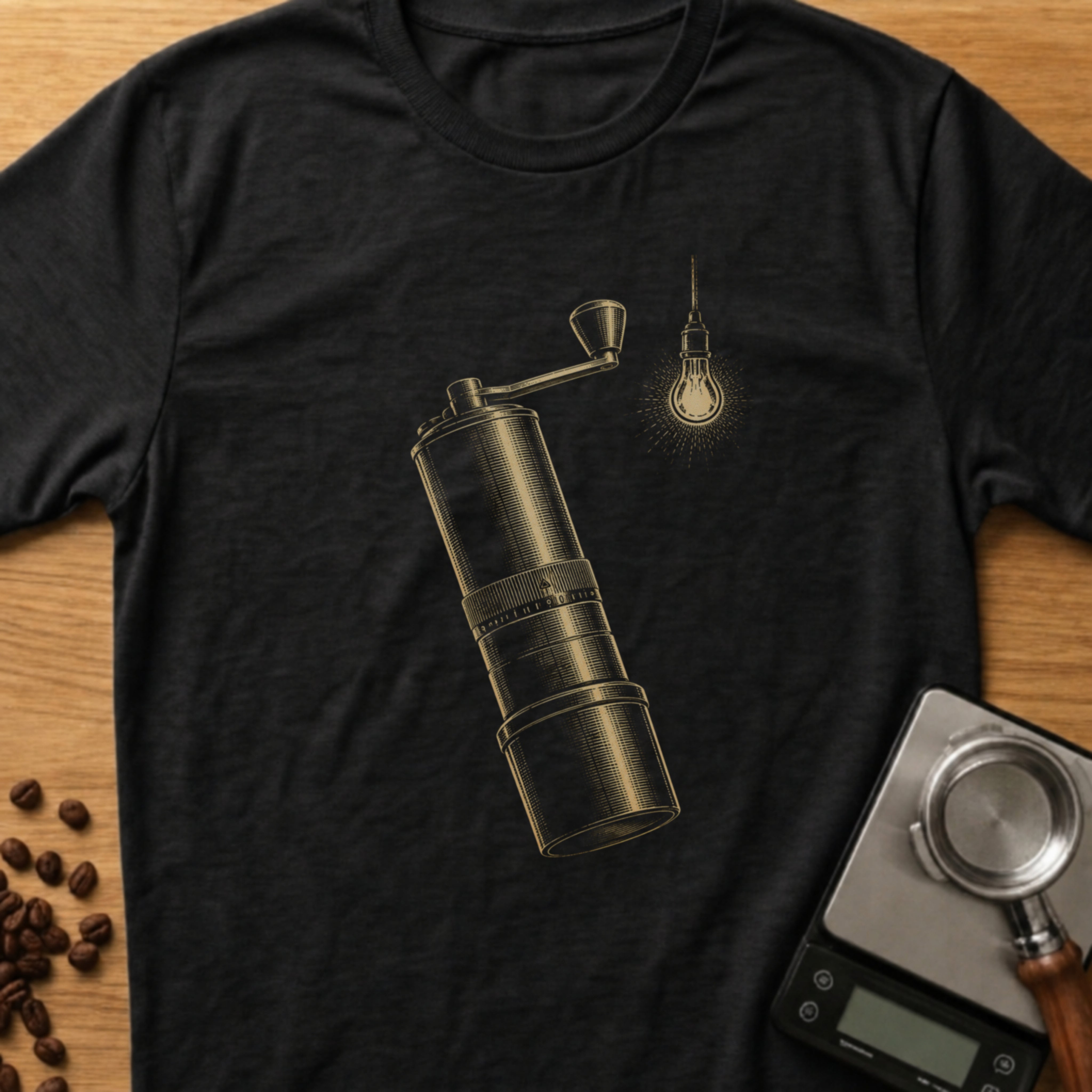 Woodcut Hand Grinder T-Shirt