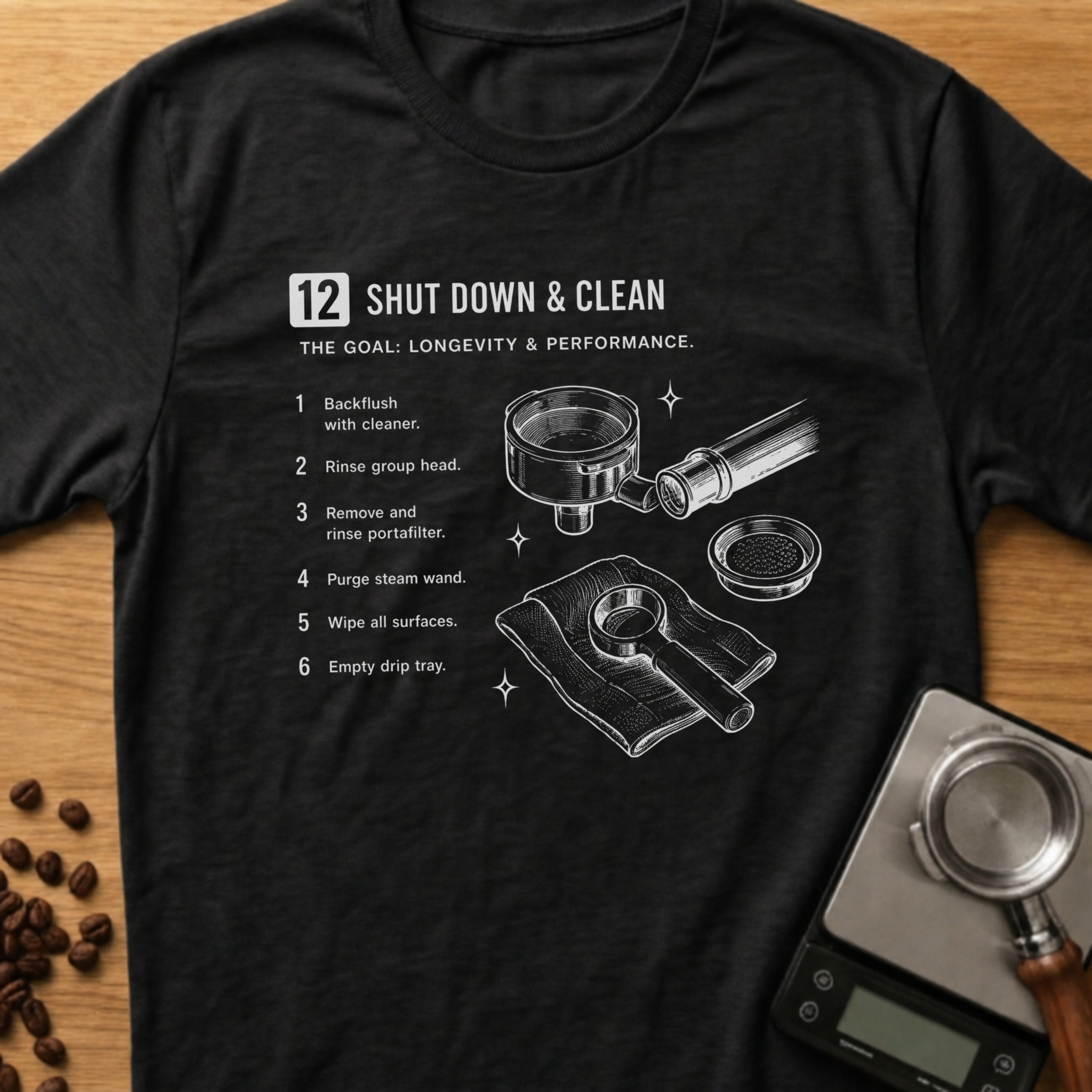 Step 12 - Shut Down & Clean T-Shirt