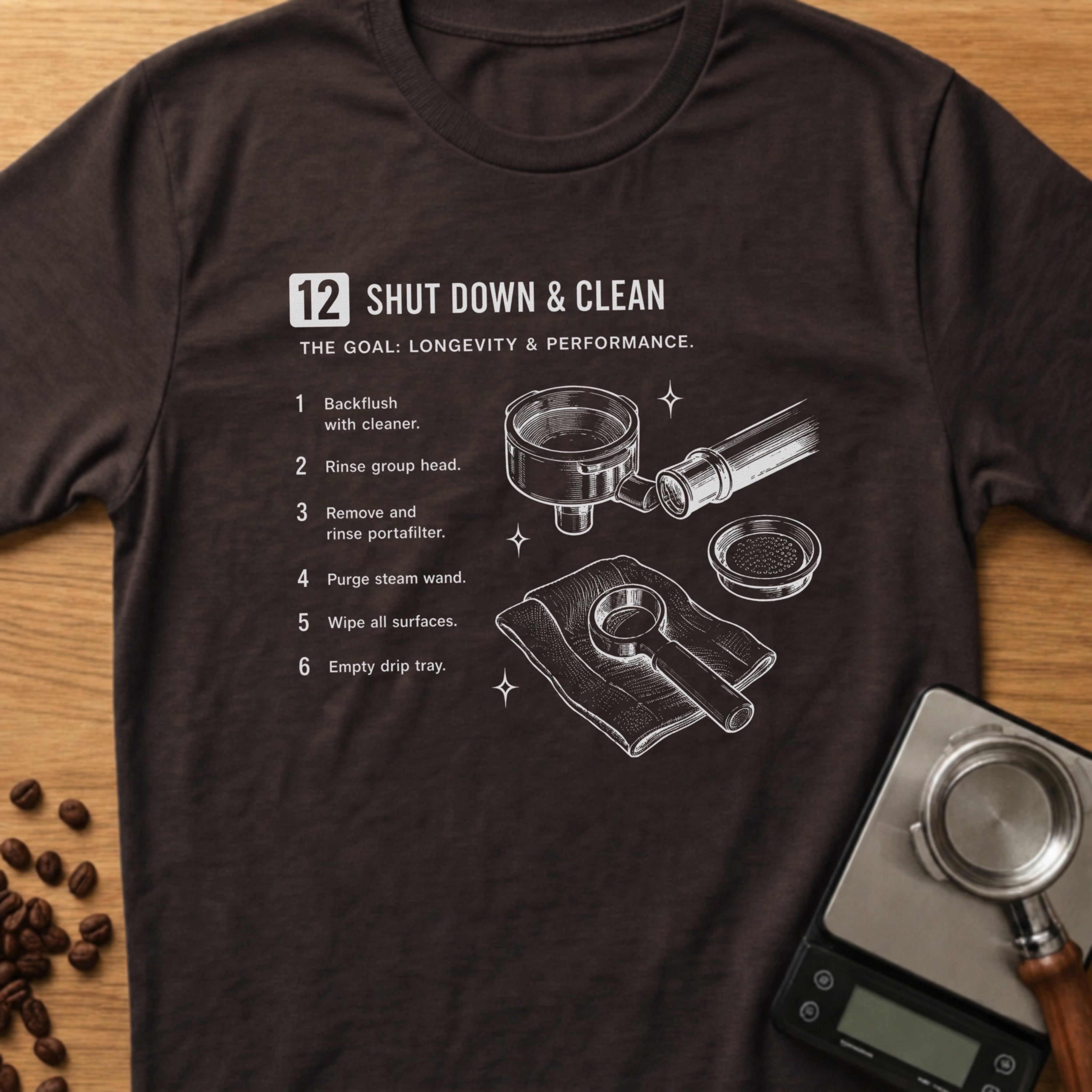 Step 12 - Shut Down & Clean T-Shirt