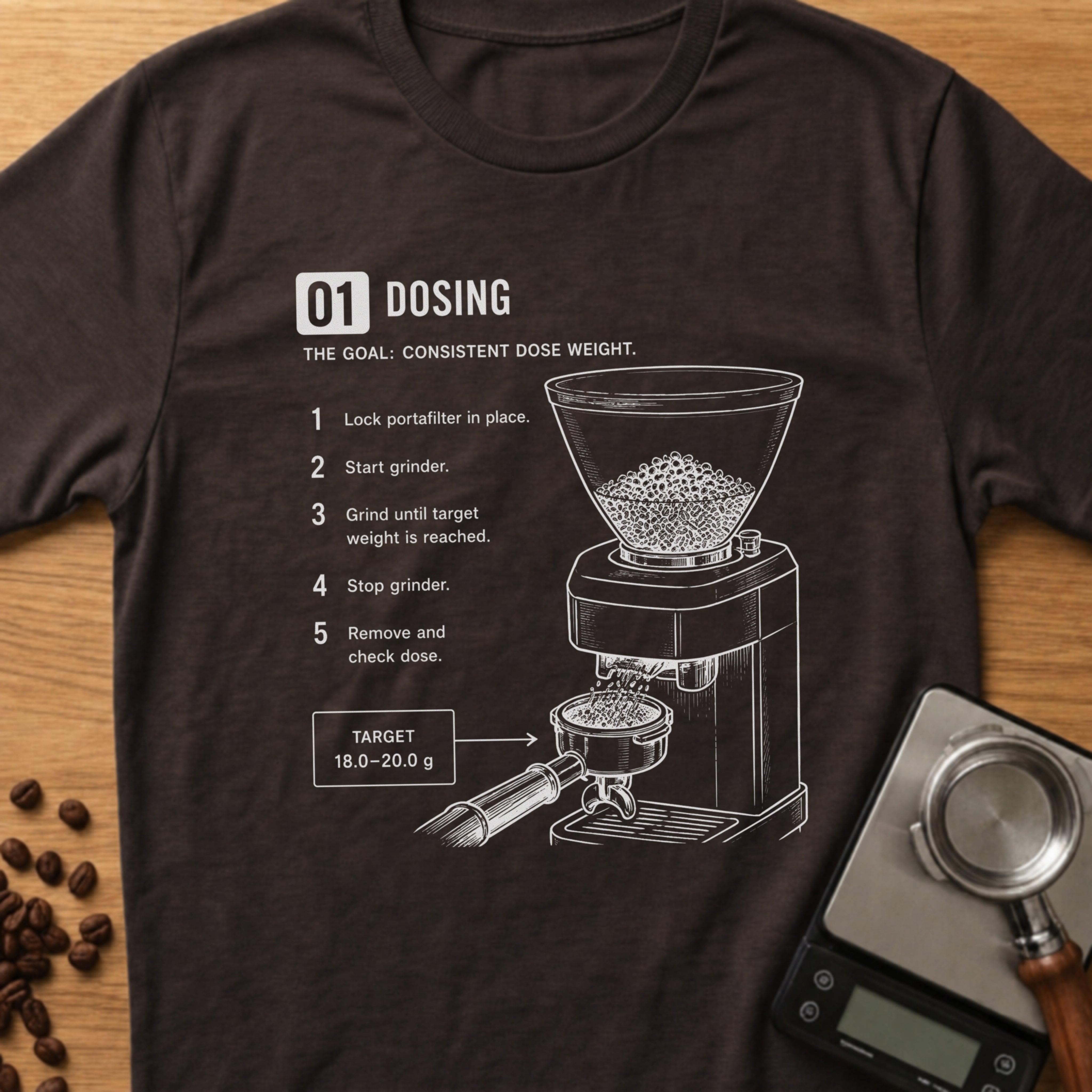 Step 01 - Dosing T-Shirt