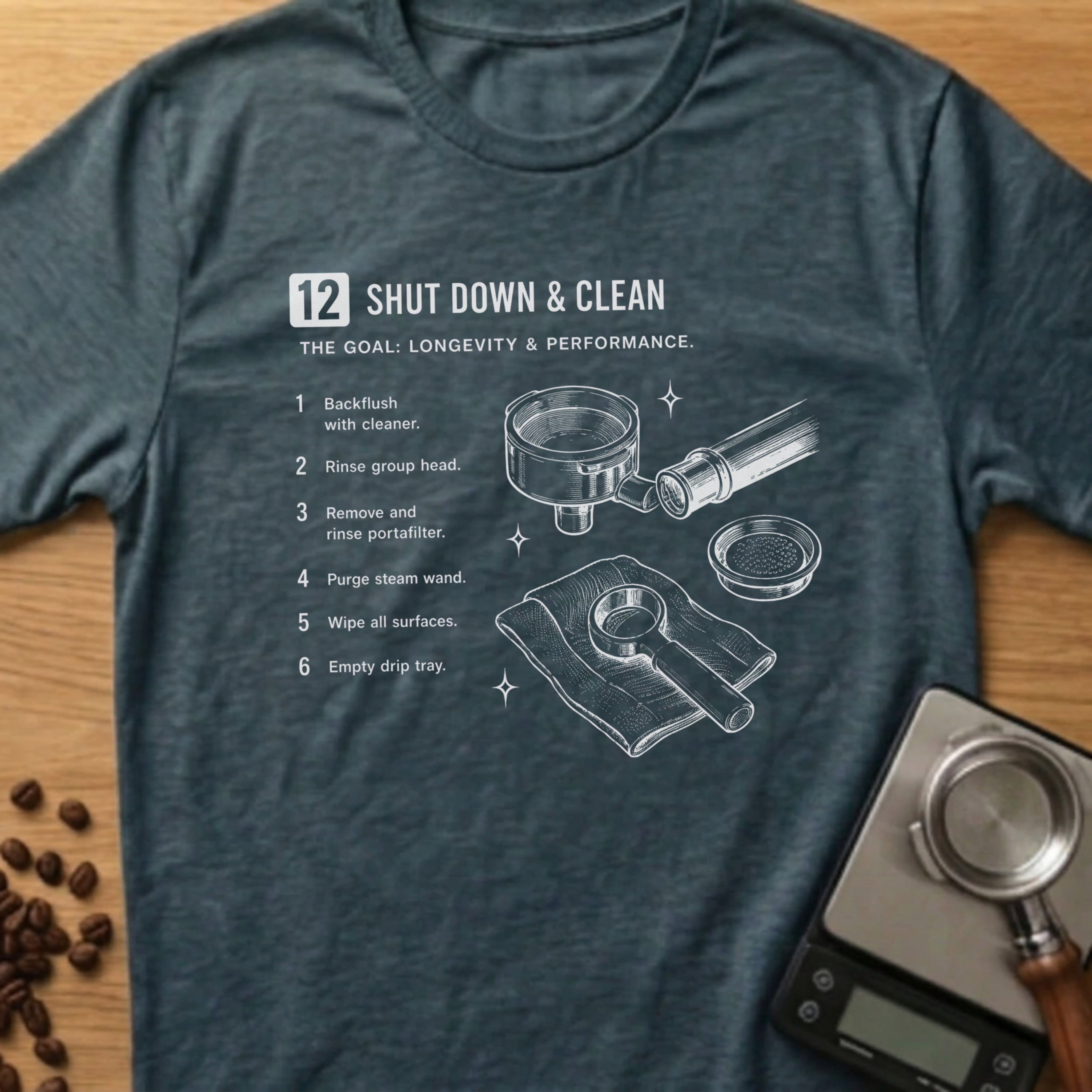 Step 12 - Shut Down & Clean T-Shirt