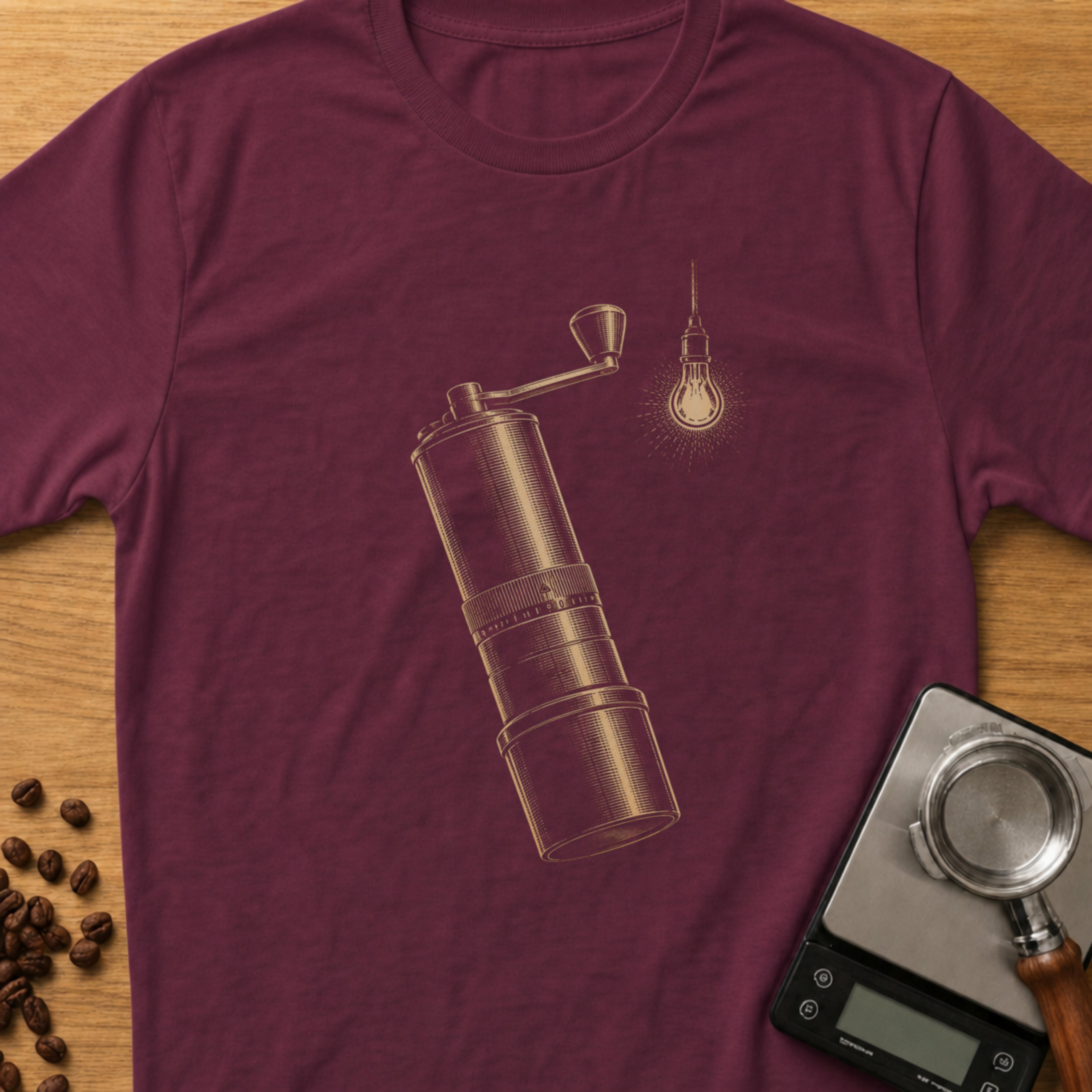 Woodcut Hand Grinder T-Shirt