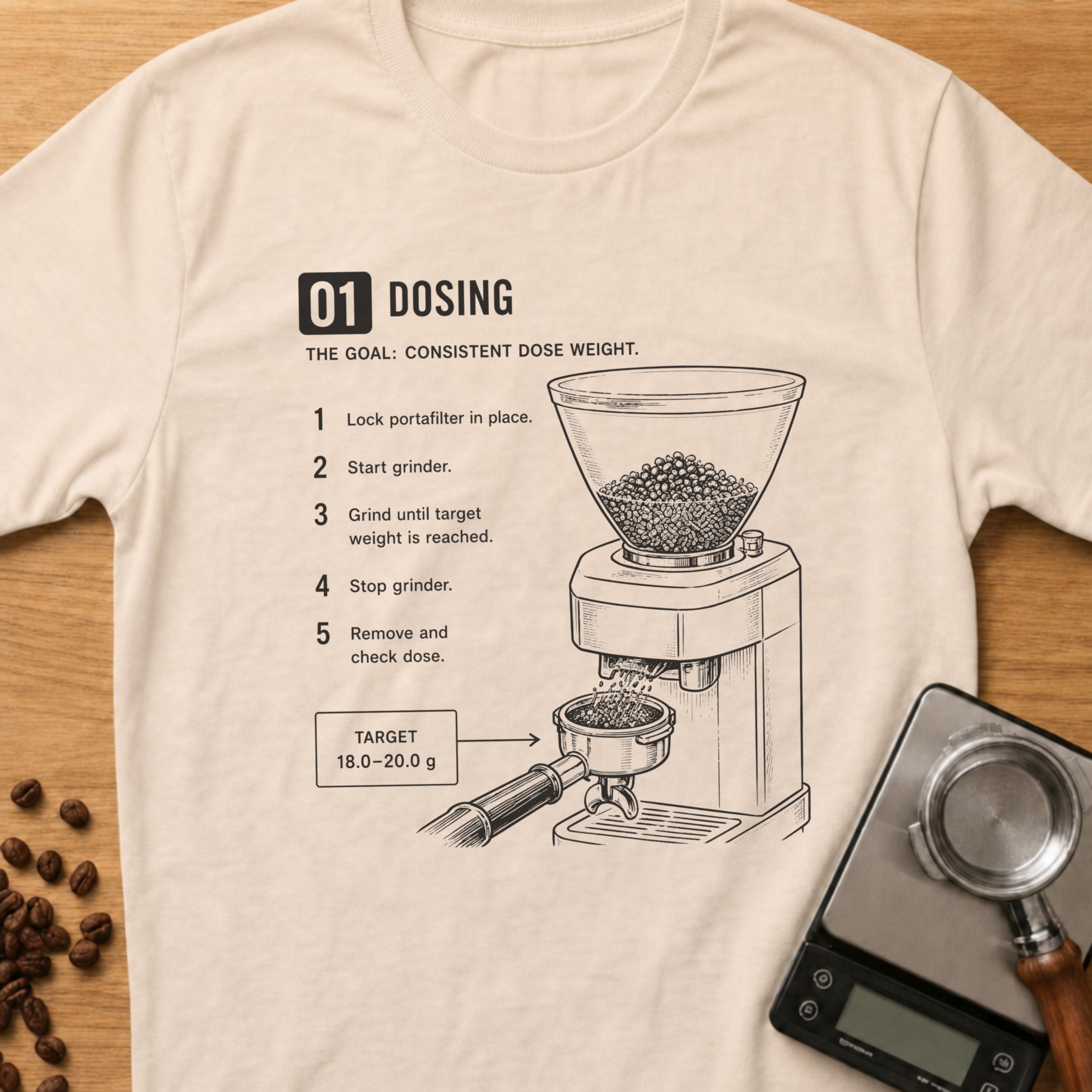 Step 01 - Dosing T-Shirt