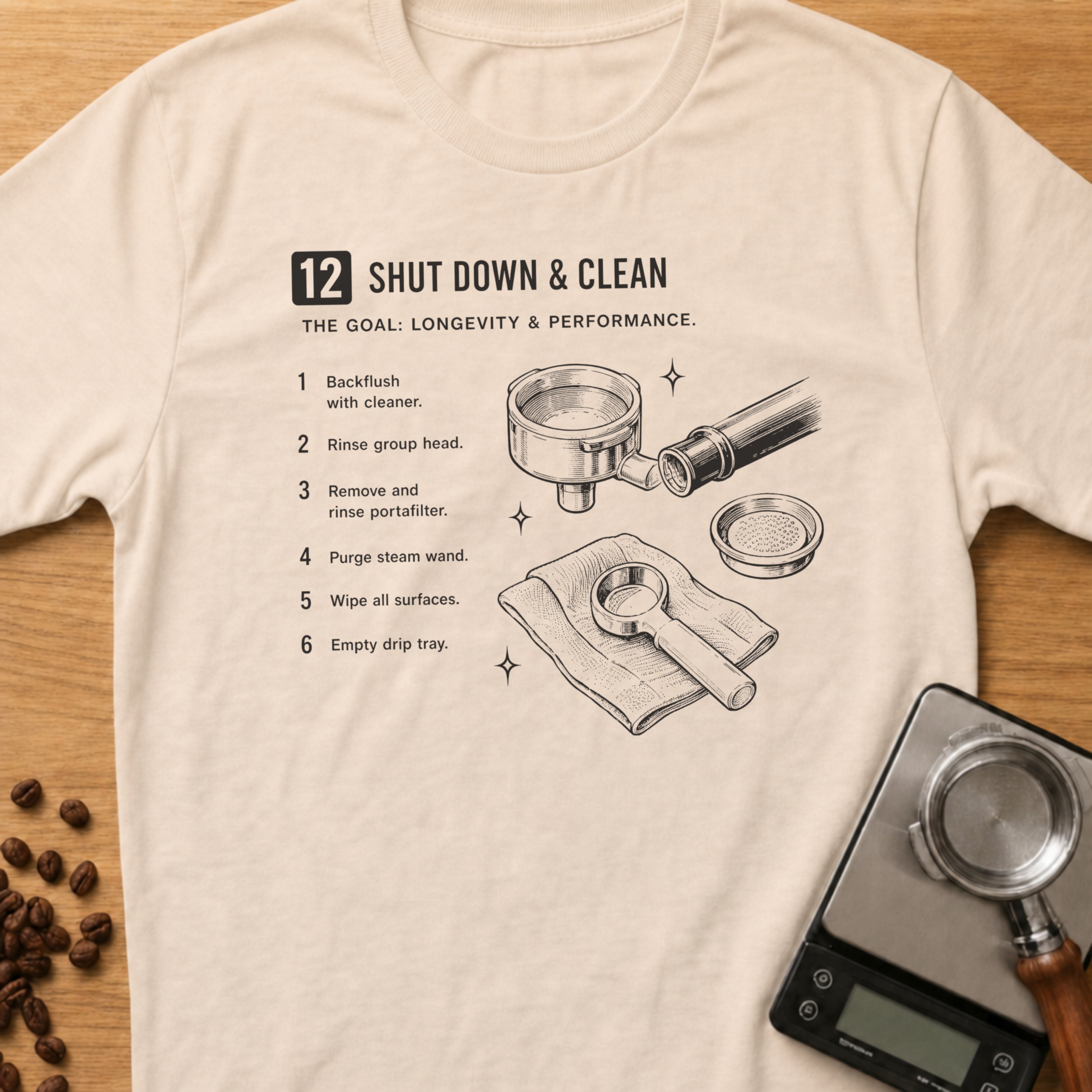 Step 12 - Shut Down & Clean T-Shirt