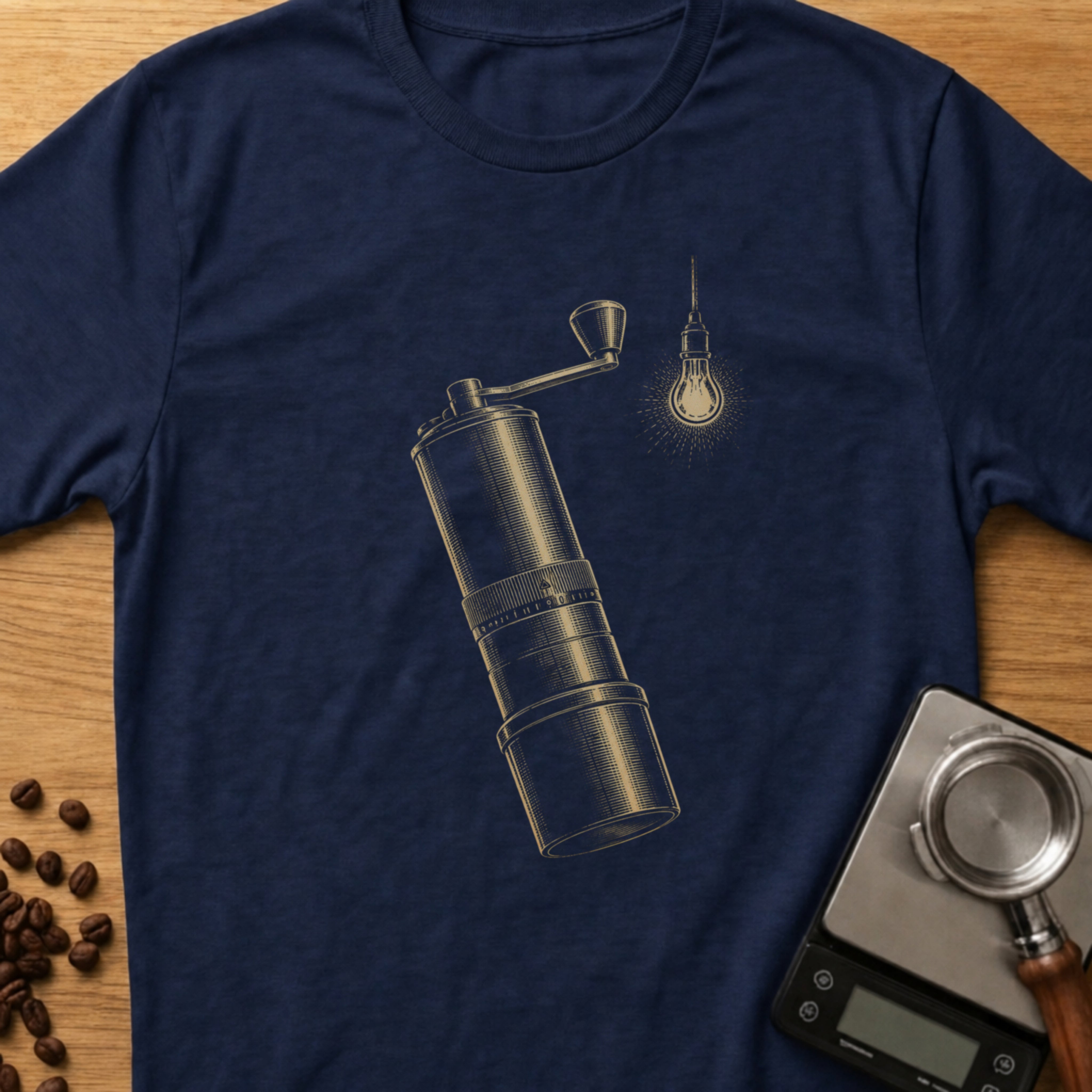 Woodcut Hand Grinder T-Shirt