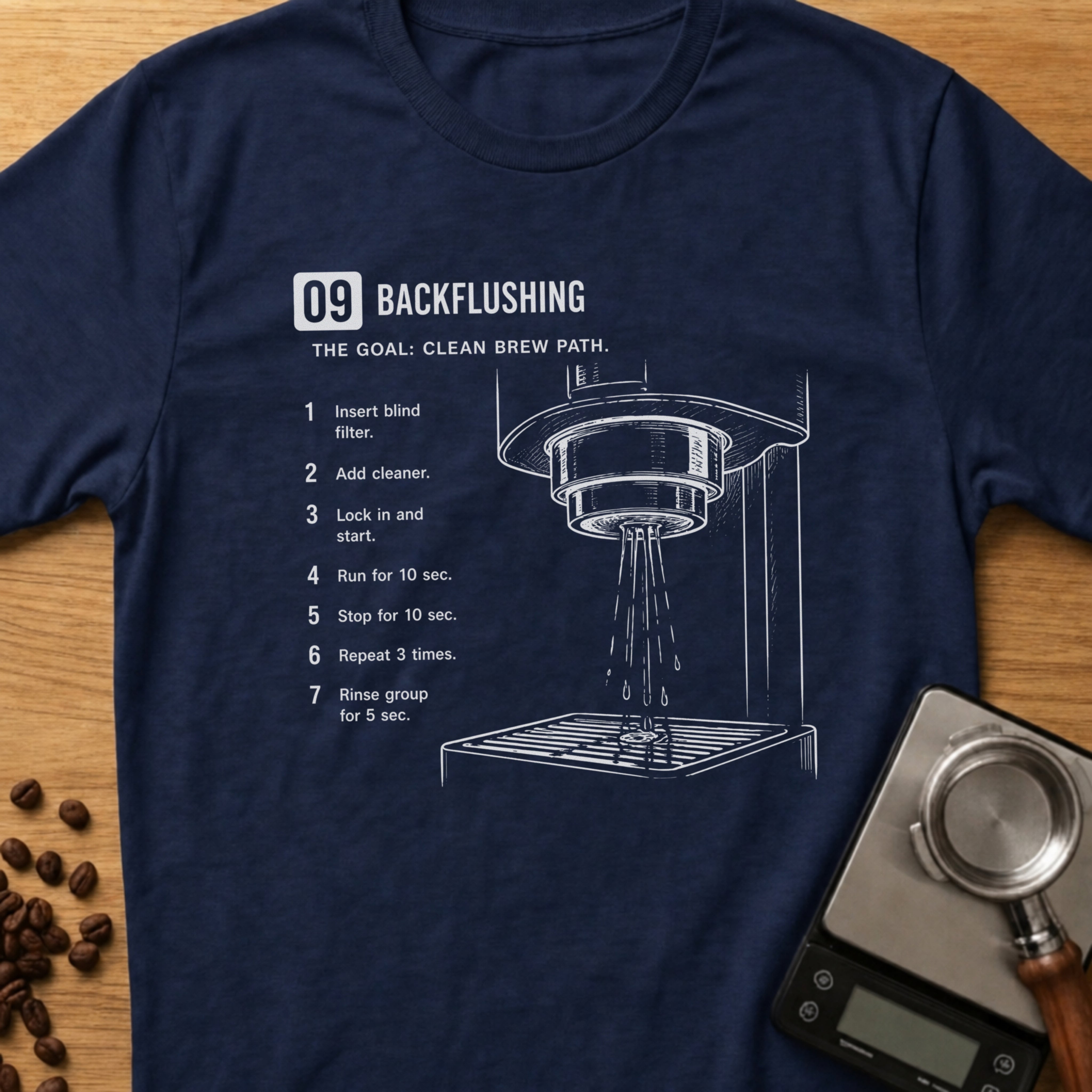 Step 09 - Backflushing T-Shirt