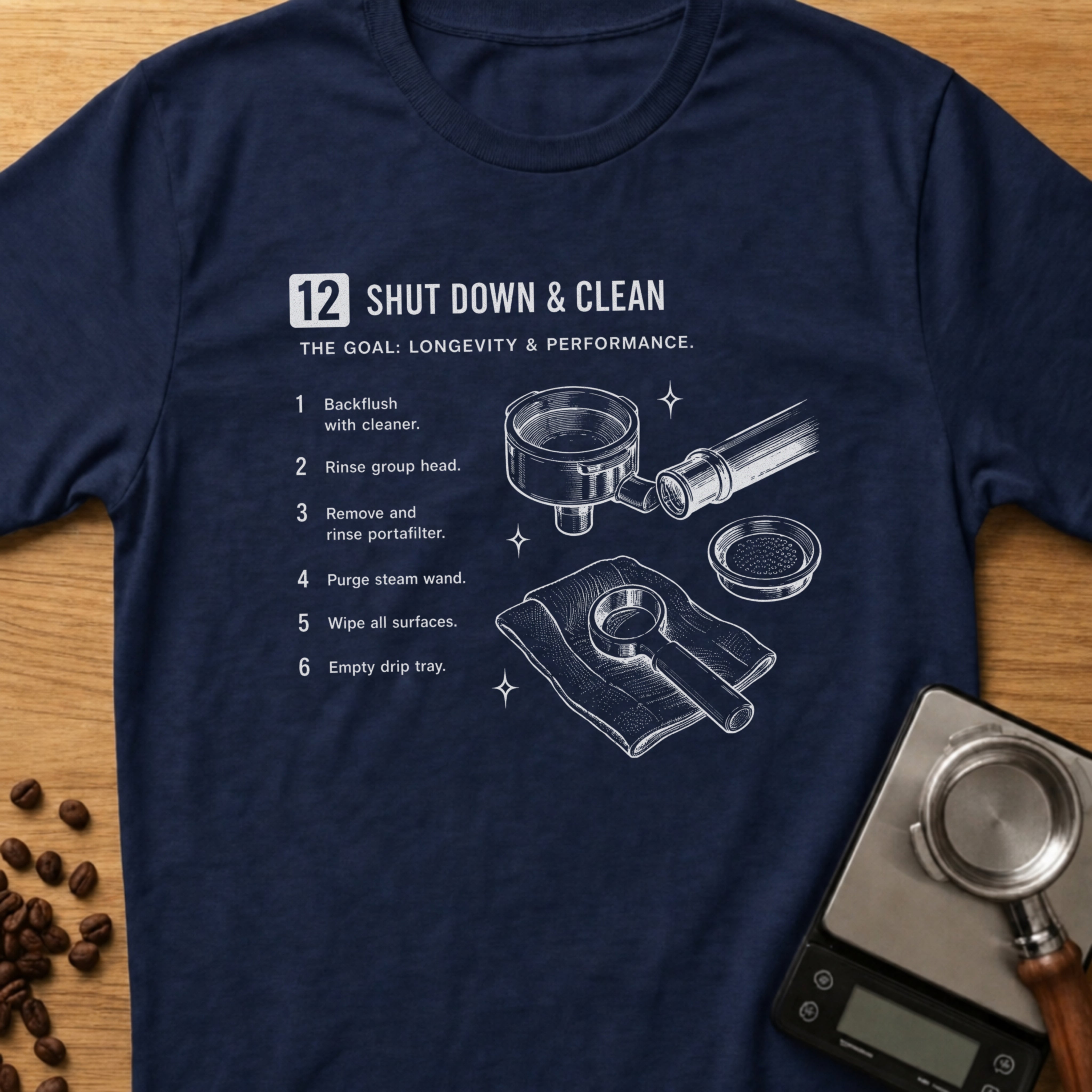 Step 12 - Shut Down & Clean T-Shirt