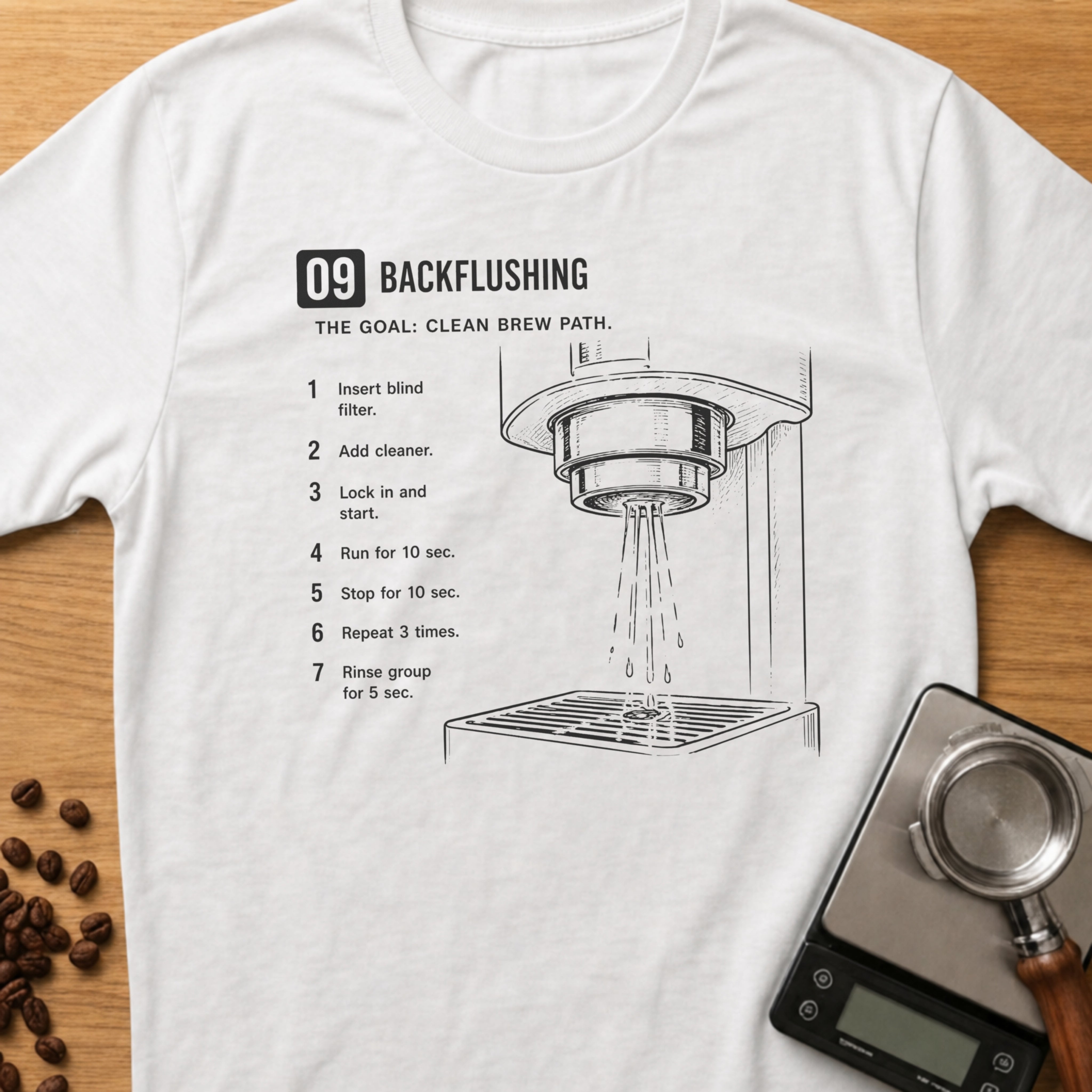 Step 09 - Backflushing T-Shirt