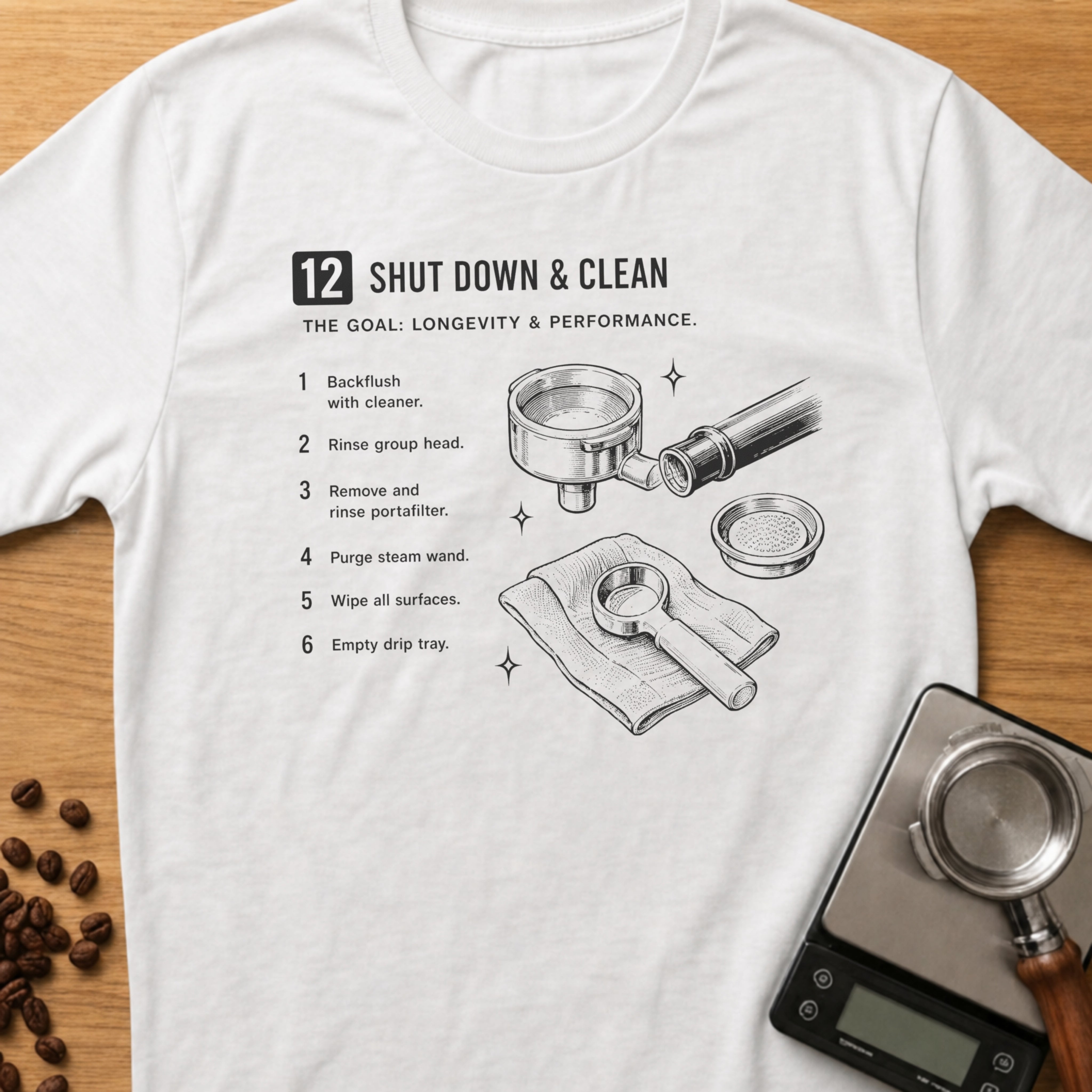 Step 12 - Shut Down & Clean T-Shirt
