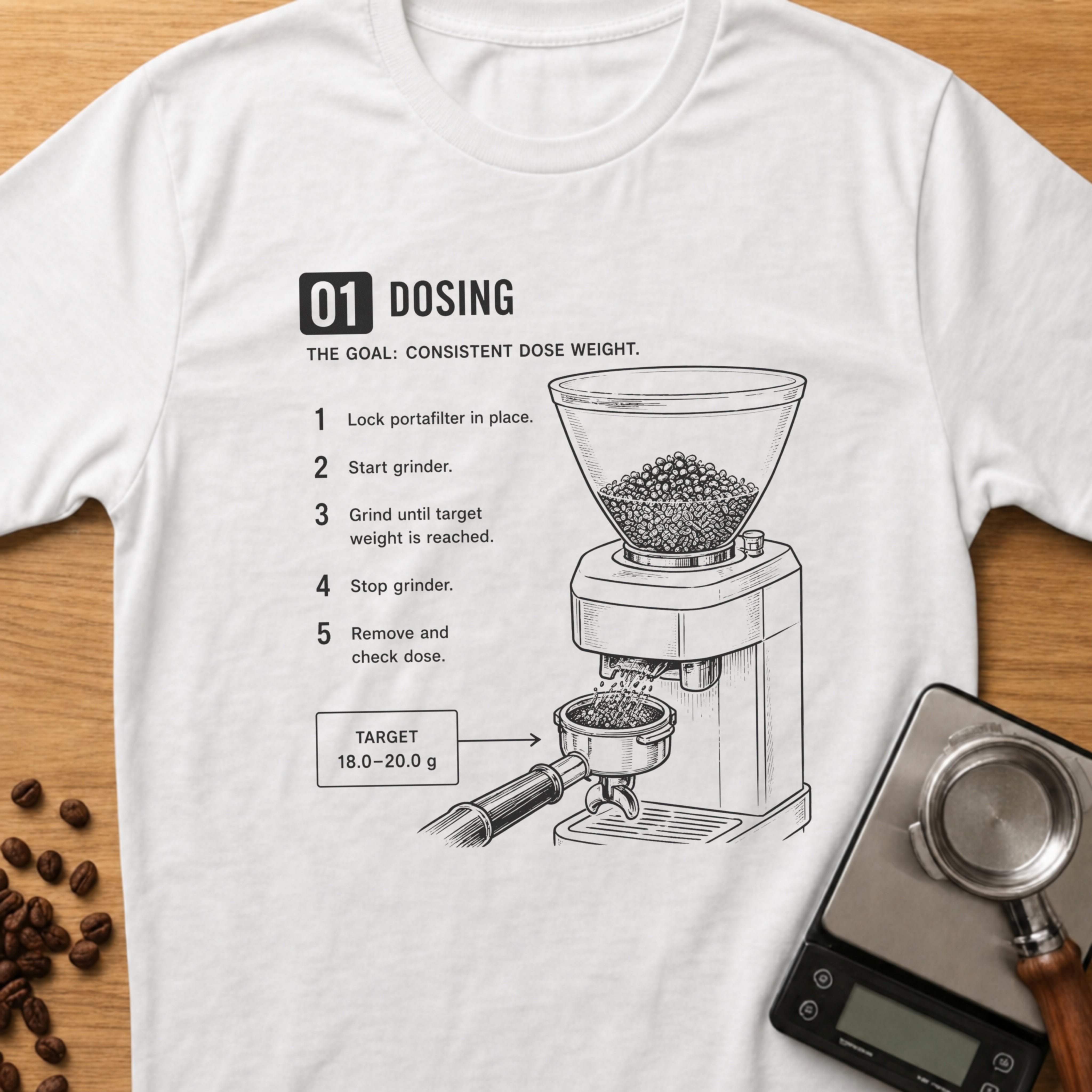 Step 01 - Dosing T-Shirt