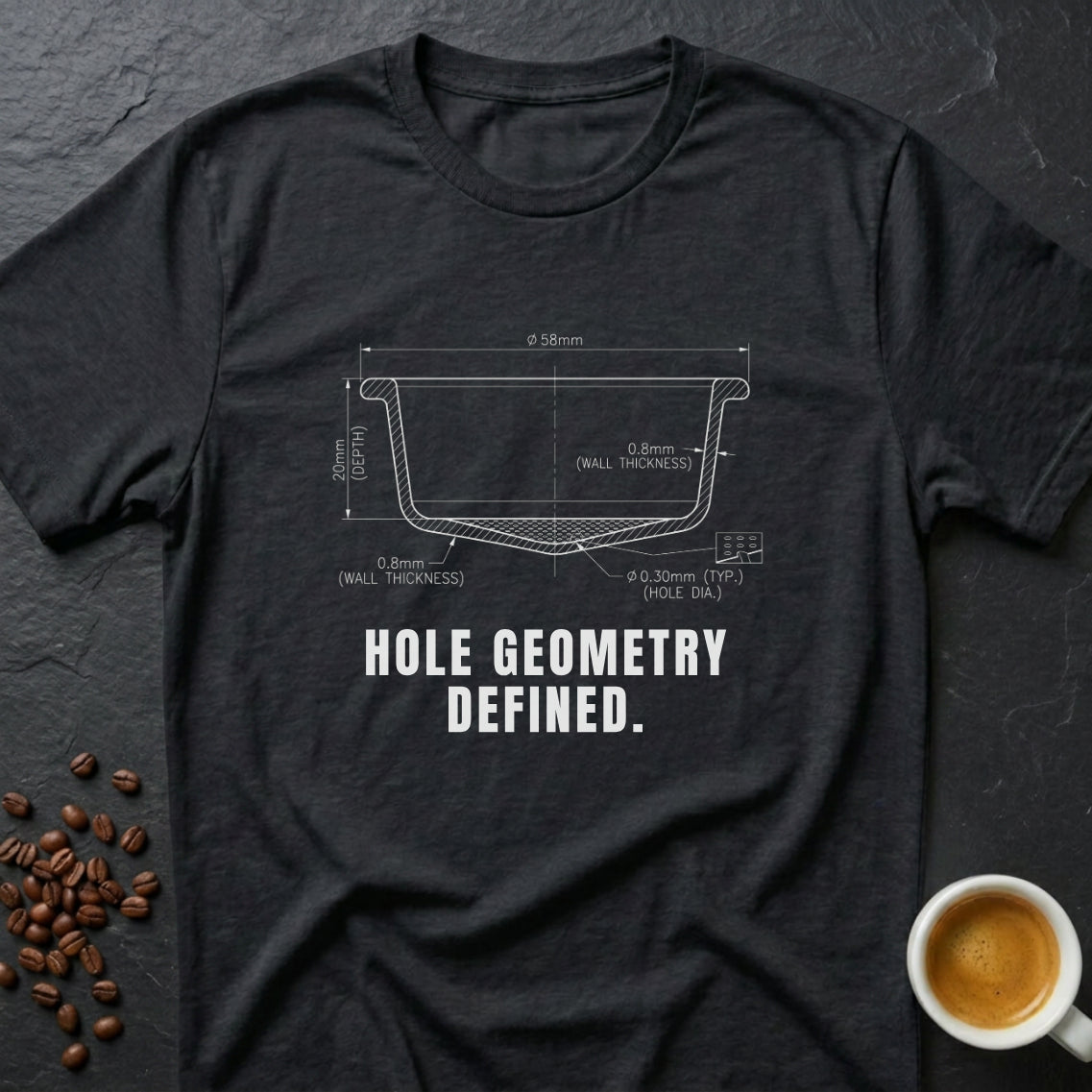 Hole Geometry Defined T-Shirt