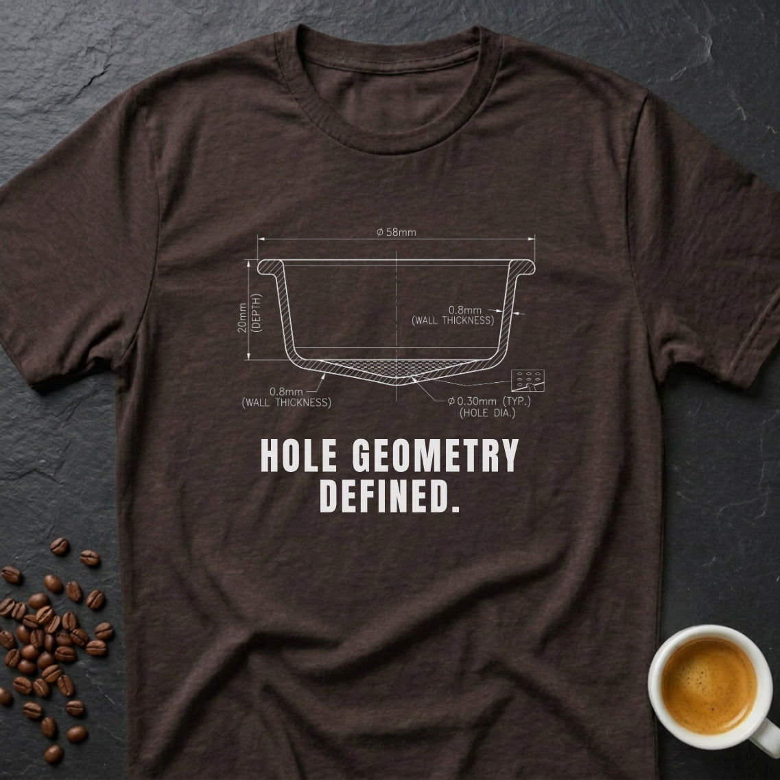 Hole Geometry Defined T-Shirt