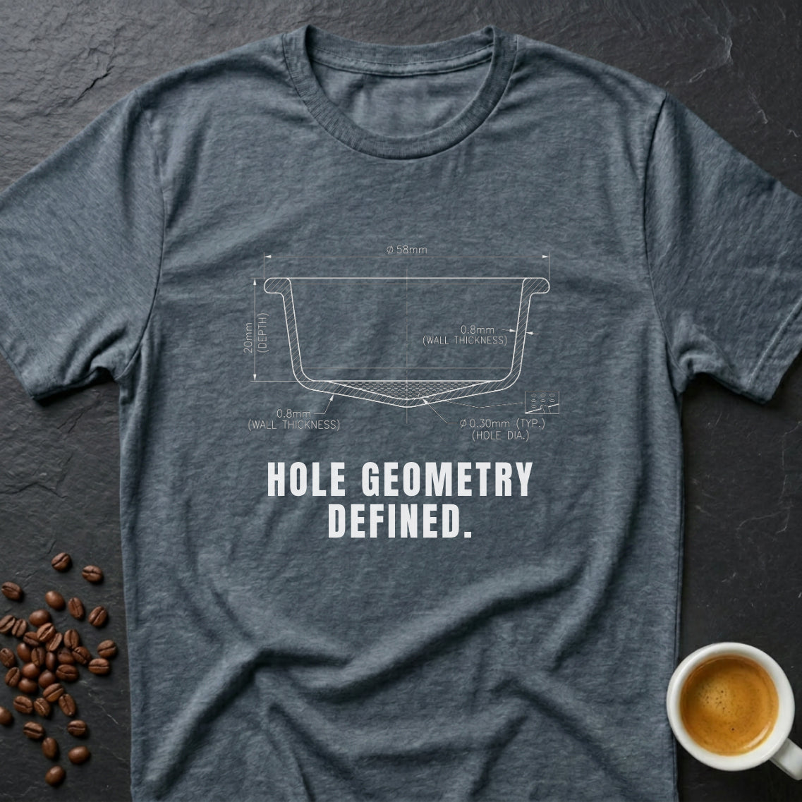 Hole Geometry Defined T-Shirt