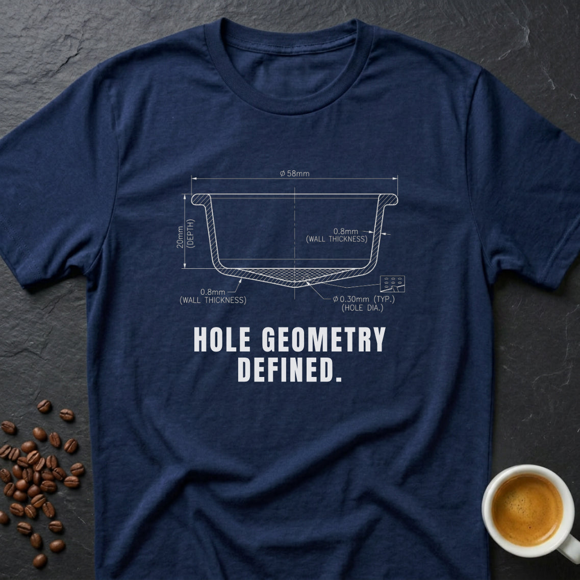 Hole Geometry Defined T-Shirt