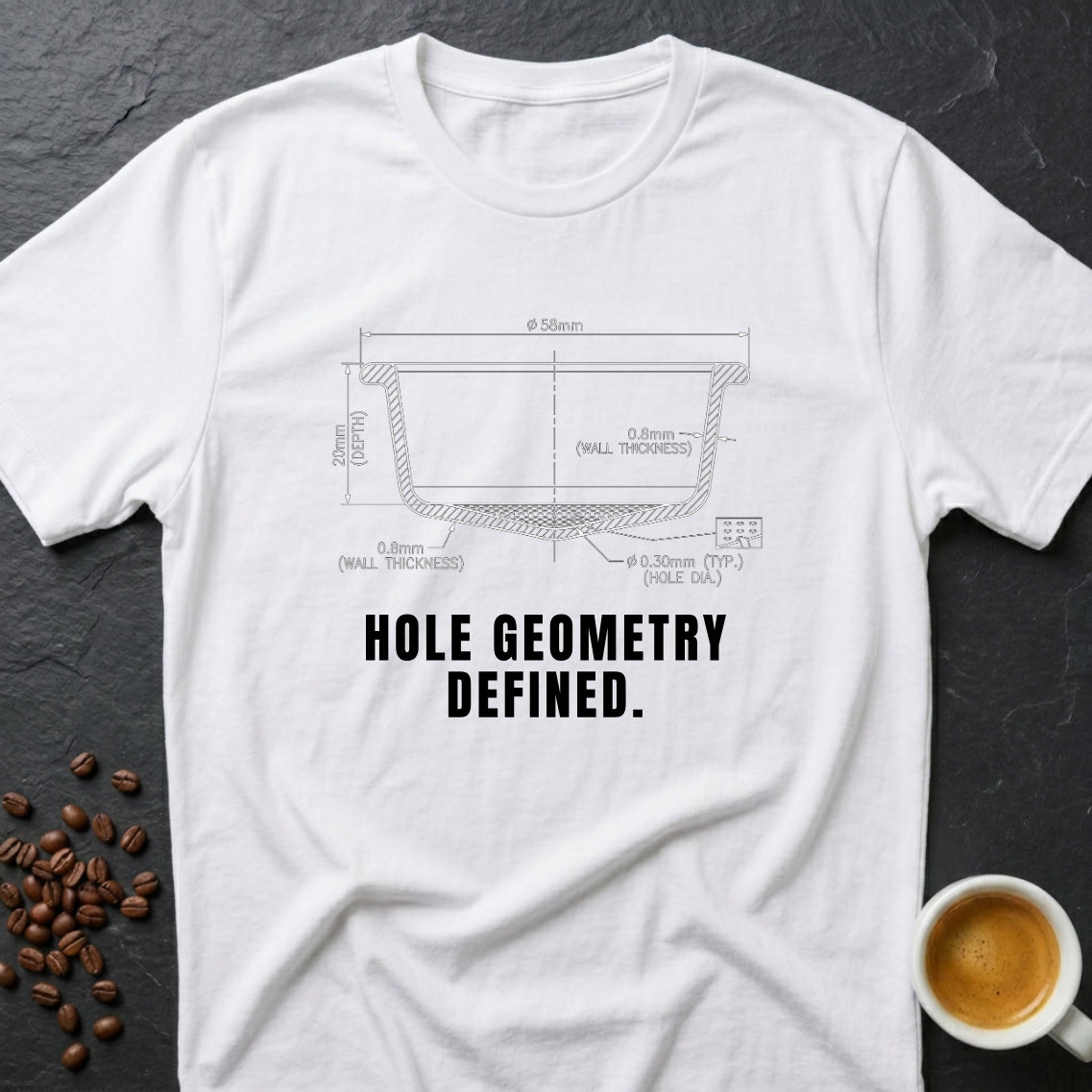 Hole Geometry Defined T-Shirt