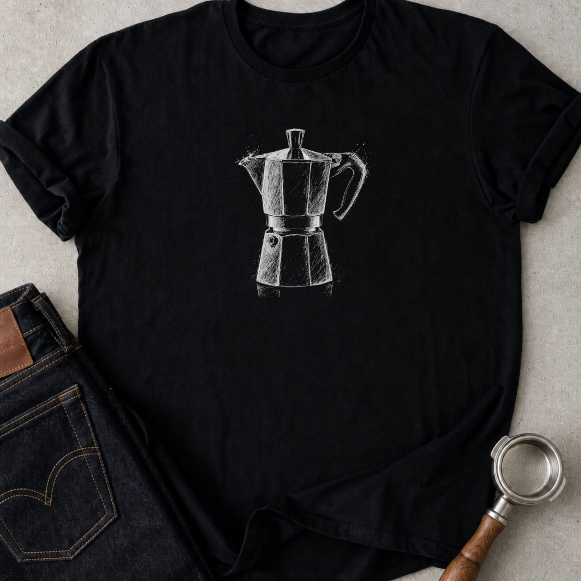 Moka Pot Sketch T-Shirt