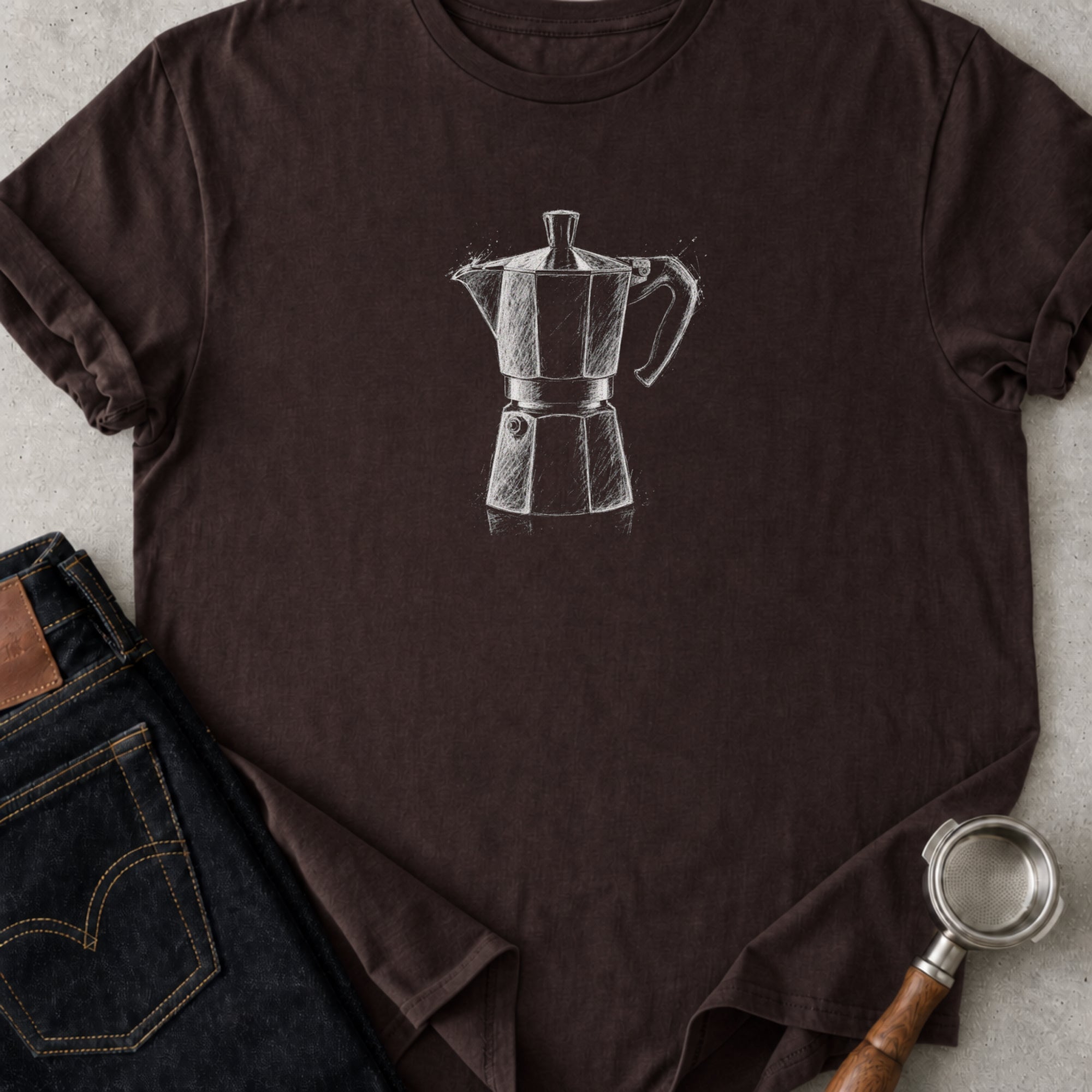 Moka Pot Sketch T-Shirt