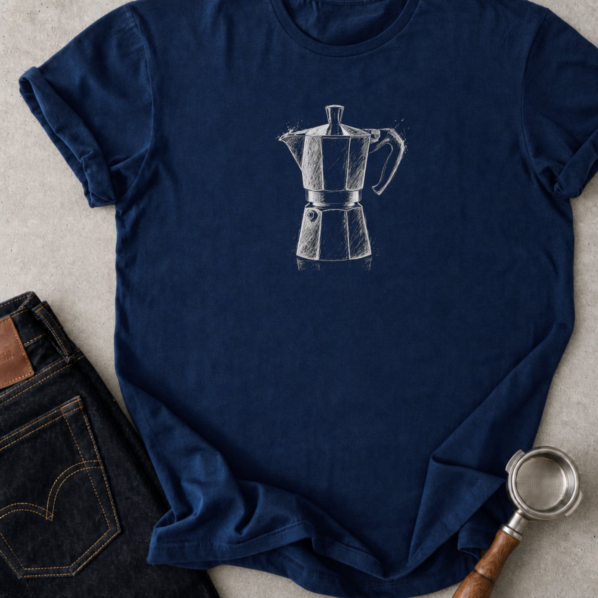 Moka Pot Sketch T-Shirt
